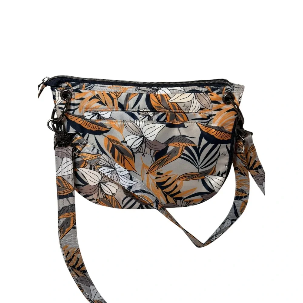 Lug Swivel Convertible Crossbody Bag Tropical Fog RFID Expandable‎ Organizer New